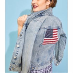 American Flag Jean Jacket